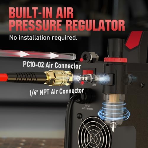 YESWELDER Plasma Cutter 60A, 4-in-1, Non-HF Non-Touch Pilot Arc, 110V/220V