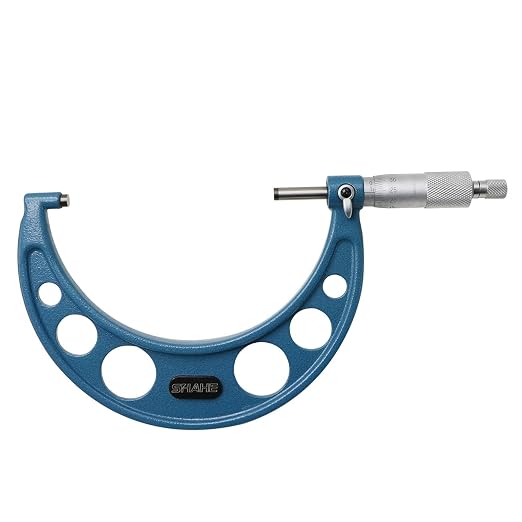 SHAHE 4-5''/100-125mm 0.01mm Outside Micrometer Gauge Micrometer Measuring Tool 5201-125A