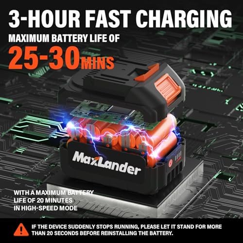 8 Inch 20V Cordless Pole Saw With 2×3.0Ah Battery & Charger