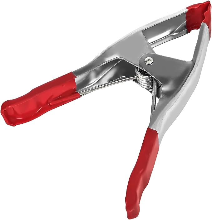 Set of 24-9-Inch Metal Spring Clamp with Red Tip