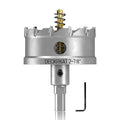 DECKRKAT 2-7/8" TCT Hole Saws for Hard Metal, Heavy Duty 73mm Tungsten Carbide Tipped Hole Cutters Set with Spring-Loaded Pilot Drill Bits for Stainless Steel, Metal, Iron, and Plastic.