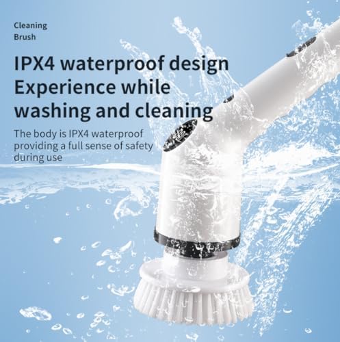 Household Cordless Spin Scrubber Kitchen Hair Brushes Bathroom Broom Toilet Mops Electric Multipurpose Cleaning Brush