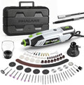 200W Rotary Tool Kit, 10000-38000 RPM 6 Speed Multi-Tool with Flex Shaft & 132pcs Accessories Kit, Power Rotary Tools for DIY Crafts, Engraving, Sanding, Polishing & Drilling