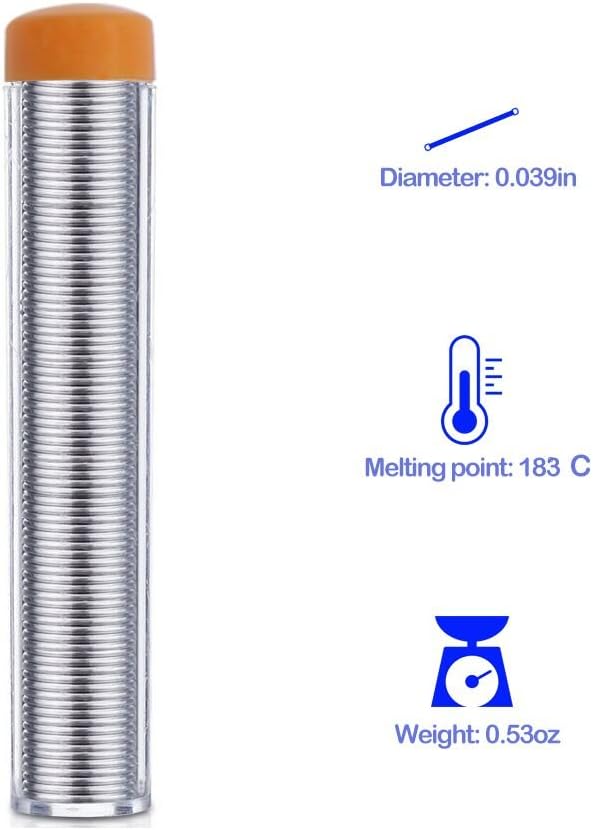 Soldering Iron Kit Electronics - FEITA Adjustable Temperature Solder Iron AC110V 60W with 5Pcs Different Solder Tips, Soldering Stand, Solder Wire for Variously Electronic Repair