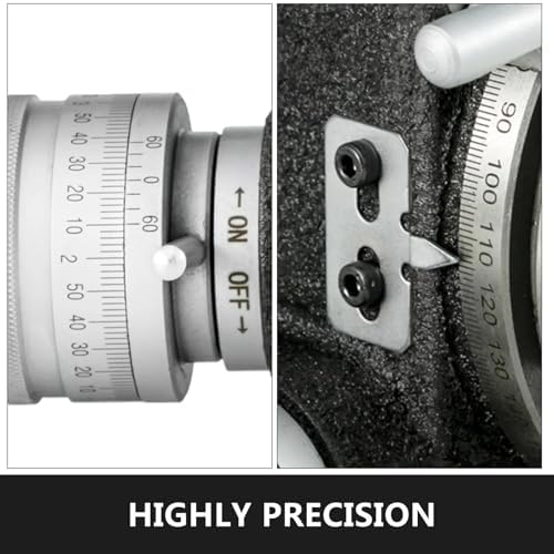 Rotary Table Horizontal Vertical Dividing Plates for Milling Machine Rotary Table Milling Machine Tools (4 IN+4Slot)