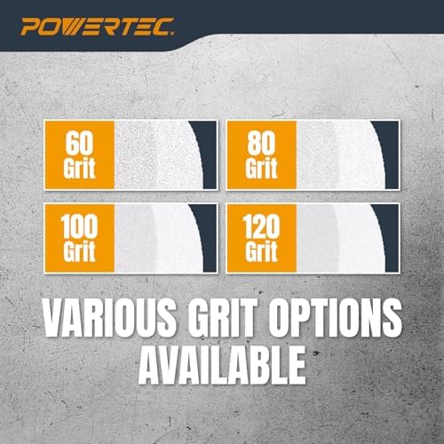 POWERTEC Bench Grinder Wheel 8 Inch 120 Grit, White Aluminum Oxide Grinding Wheel for Bench Pedestal Grinder, 1" Thick 5/8" Arbor, Sharpening & Shaping Drill Bits, Blade, and Chisel 1PK (15505)
