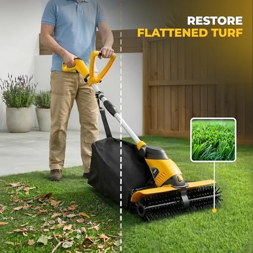 Electric Power Broom Artificial Turf Sweeper Outdoor Turf Cleaner Machine