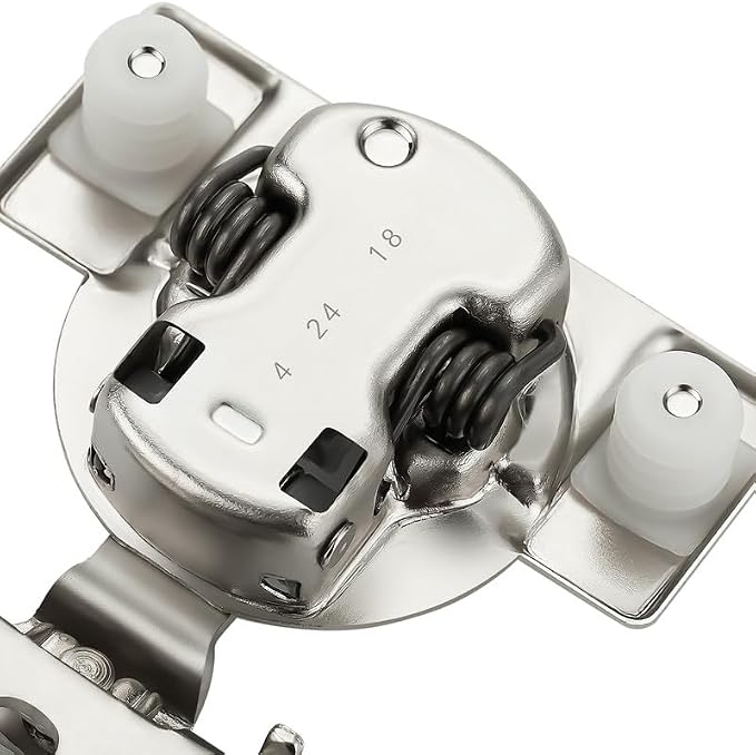 Ravinte 10 Pack 5 Pair 5/8 inch Overlay Soft Close Kitchen Cabinet Hinges Stainless Steel Adjustable Kitchen Hinges Satin Nickel Cabinet Hardware