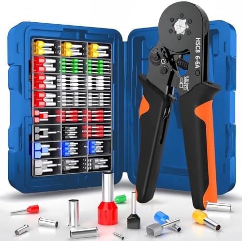 Crimping Terminal,Multiple Crimping Pliers HSC86-4/6 Combination,Electrical Equipment Connector,Wire Connection Terminal(HSC8 6-4A 450PCS)