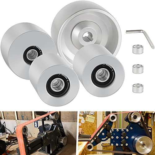Inland 2x72 Belt 'n Grind Jr. Knife Grinder Complete Wheels & Drive Wheel 5/8-3-2 Arbor Bore
