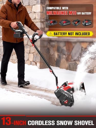 HEINPRO Cordless Snow Shovel Compatible with Milwaukee M18 Battery