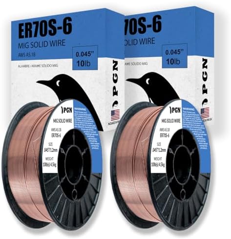 PGN ER70S-6 .045" (2 Pack) Solid MIG Welding Wire - 10lb Spool