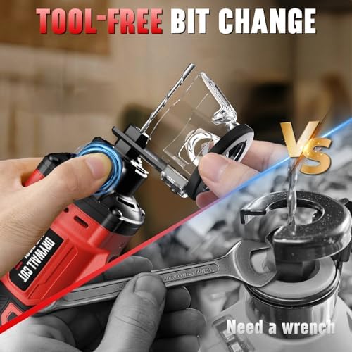 Cordless Drywall Cut Out Tool Fit for Milwaukee M18/18V Battery, Rotary Saw