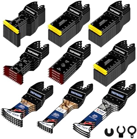 TOPOARC 110PCS Multi Tool Blades Kits, Titanium Multitool Blades