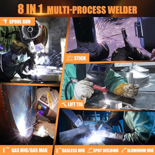 HIZONE 200A 8 in 1 MIG Welder