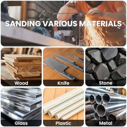 1 x 30 Inch Sanding Belts Assortment 80-5000 Grit, 16 Pack