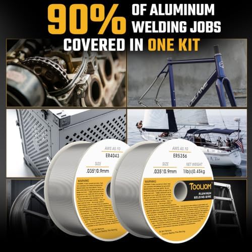 TOOLIOM ER4043 & ER5356 .035" Aluminum MIG Welding Wire, 1LB-2PCS
