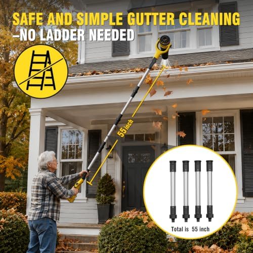 Cordless 2 in 1 Leaf Blower for DeWalt 20V Battery(Tool Only)