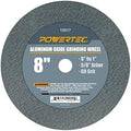 POWERTEC Bench Grinder Wheel 8 Inch 60 Grit, Aluminum Oxide Grinding Wheel for Bench Pedestal Grinder, 1" Thick 5/8" Arbor, Sharpening & Shaping Drill Bits, Blade, and Chisel 1PK (15517)