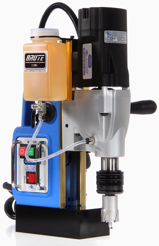Champion Cutting Tool RotoBrute MightiBrute AC50 Portable Magnetic Drill Press: Up to 2-1/8" diameter, 2" depth of cut