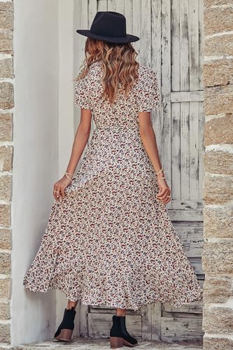 PRETTYGARDEN Women's Boho Floral Summer Maxi Dresses
