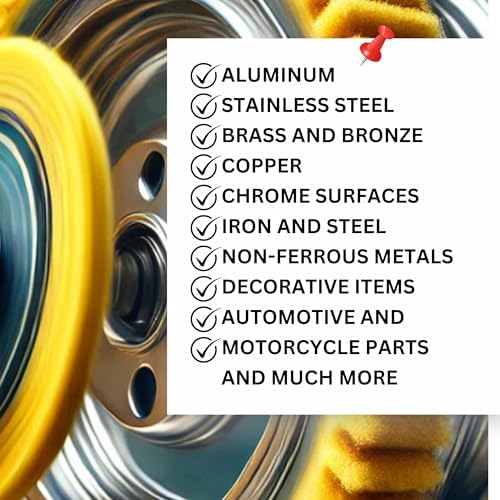 8 Pack Aluminum Polishing Kit - 8 Inch Buffing Wheel Rake for Angle Grinder Metal Polishing Wheel for Mirror Finish Aluminum Buffing Wheel Kit and Polishing Compound