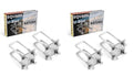 Stainless Steel Square U Bolt Kit for Boat Trailer Axle Leaf Springs, for 2x3 Axle - 6 5/16" Long,2 inch Wide Square U-Bolts with Nuts and Frame Plate for Trailer Automobiles Trailer.