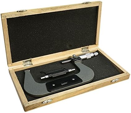 Prolinemax 5-6" Outside Micrometer with Digit Counter .0001" Graduation Ratchet Stop Hardened Spindle Precision Tool for Machinists