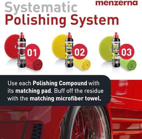 menzerna 3-Step Polishing Set 8 oz I HCC1000, MCC2500 & SFP3800