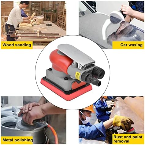 Random Palm Sander, 3 in 4 in, one eighth in Orbit, 10,000 OPM, Air Squares Sanding Machine, Electric Orbit Sander, Non Vacuum Orbital Sander for Wood Sanding, Car Waxing, etc