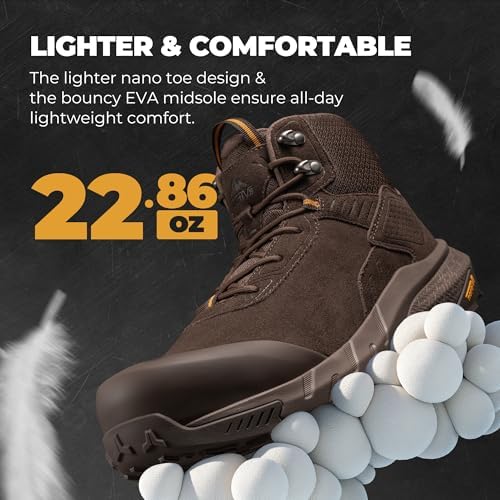 NORTIV 8 Composite Toe Work Boots for Men Waterproof