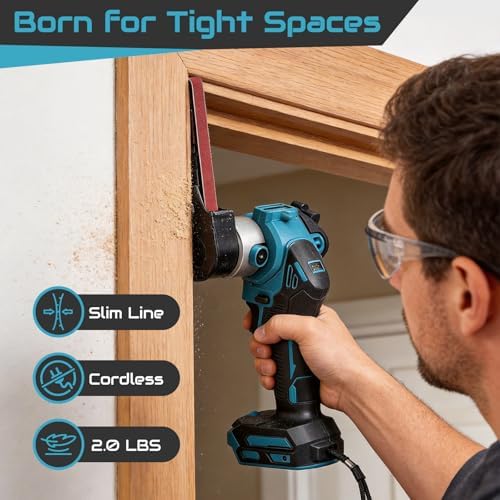 Cordless Mini Belt Sander for Ma-kita 18V Battery(Tool Only)