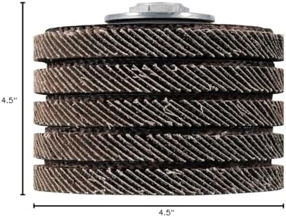 BHA 4.5" x5/8-11 T27 High Density Zirconia Flap Discs, 40 Grit - 5 Pack