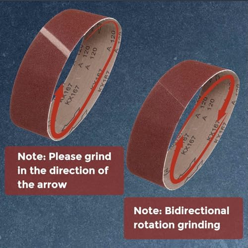 10 Pcs Sanding Belts, 4 x 36 Inch 80/120/150/240/400 Grit