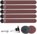 150Pcs 2 inch R-Type Quick Change Aluminum Oxide Surface Conditioning Sanding Discs Set 36 Grit with Adapter & Backing Pad