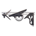 Starrett Combination Set with Square, Center and Reversible Protractor Head and Blade - 12" Blade Length, Cast Iron Heads, Hardened Steel, 4R Graduation Type - C435-12-4R