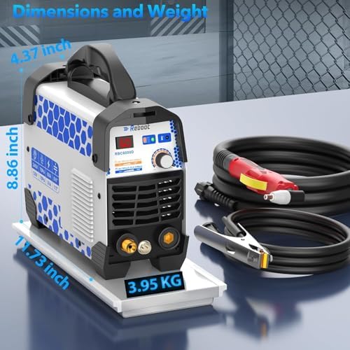 Reboot Plasma Cutter, 60 Amps Plasma Cutter Machine with 120V 240V Dual Voltage, Digital IGBT Inverter Power Plasma cutters 1/2 Inch Clean Cut New Upgrade RBC6000D