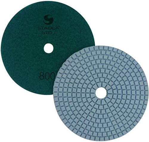 PPW125D Diamond Polishing Pads 4 Inch - For Concrete Terrazzo Marble Granite Edge Countertop Floor Wet Polishing, Grit 800 - Pack of 2