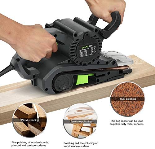 GALAX PRO 8A Belt Sander, 120-380 RPM 6-Variable Speed Settings