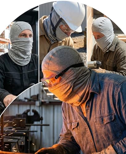 BOCOMAL FR Balaclava with Face Mask Flame Resistant 5.5oz Lightweight 100%C