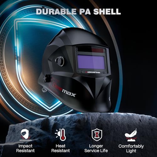 ARCCAPTAIN Welding Helmet Auto Darkening, 1/25000s Response, Shade 4/9-13