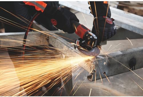Chicago Pneumatic CP7545-C - Air Grinder Tool, Welder, Woodworking, Automotive Car Detailing, Stainless Steel Polisher, Heavy Duty, Right Angle Grinder, 4.5 Inch (115 mm), 1.13 HP/840W - 12000RPM