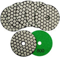 SHDIATOOL 3 Inch Dry Diamond polishing Pads Grit 800 for Granite Marble Quartz(7-Pack)