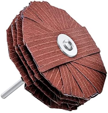 LINE10 Tools 4-inch Sanding Mop Kit, Moulding Flap Wheel Sander for Drill, 120 Grit Mop Sanders Brush, 1/4" Shank, Abrasive Flapper Sander for Woodworking, Contours, Finishing, Pack of 1