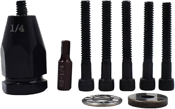 Pneumatic Rivet Nut Gun Air Rivet Nut Pull Setter Riveting Fastening Tool 1/4 5/16 3/8 Riveting Mandrels Quick Change Locking Nozzle Bolts Adapter Drill For Air Rivet Nut Insert Installation Tool