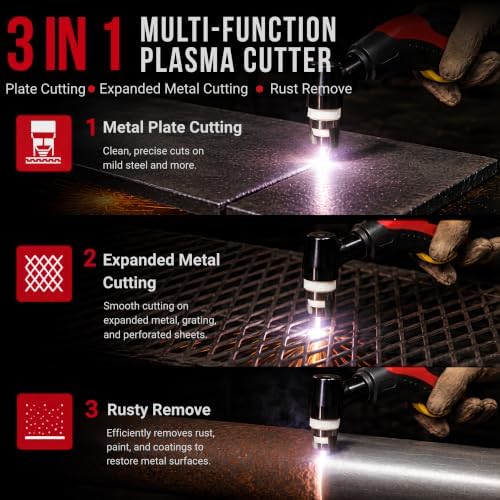 LOTOS LTP5505D 55A Pilot Arc Plasma Cutter with Rust Removal Mode