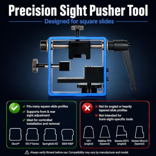 Sight Pusher Tool Calibrated Sights,Front Rear Sight Removal Tool