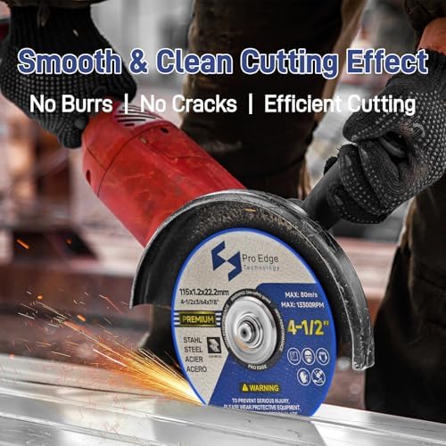25 Pcs Premium Cut Off Wheels 4-1/2" for Angle Grinder