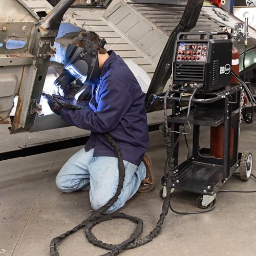 Eastwood W9400 Wide View MIG TIG Weld Welding Helmet | True Color Lens | DIN 4-15 Shade Adjustment | Ultra-Fast Auto-Darkening
