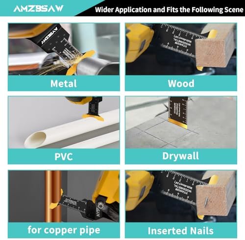 AMZBSAW 100PCS Titanium Metal Cutting Blades for Wood, Nails & Plastic